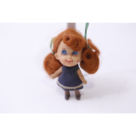 1960s, Liddle Kiddles, Trikey Triddle, Doll, Blue Dress, Mattel, ~ 250929-WH 765 - Picture 1 of 4